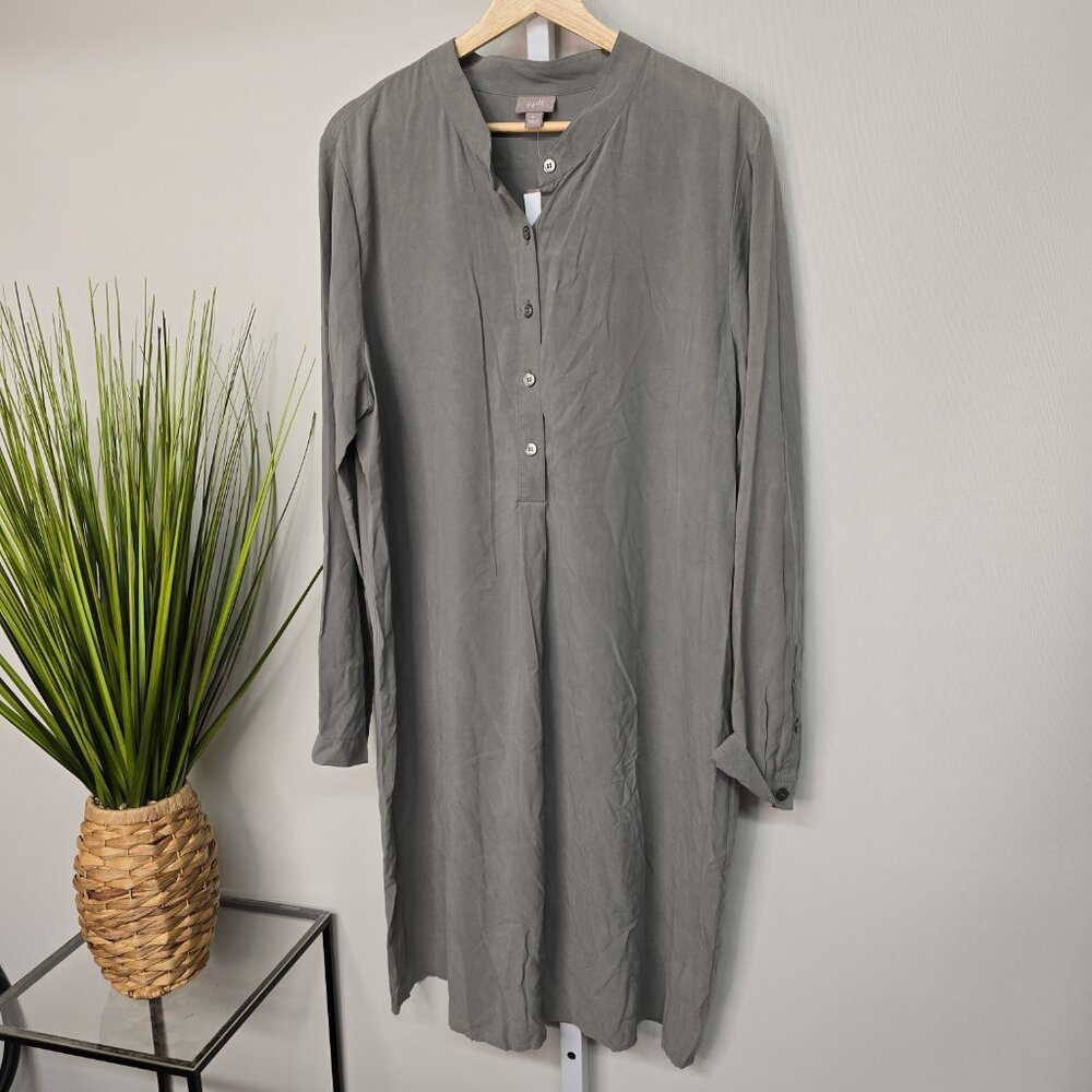 NWT J.Jill silk blend long-sleeve tunic‎ dress XL